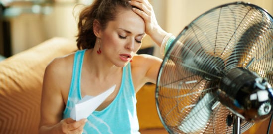 woman trying to beat the heat