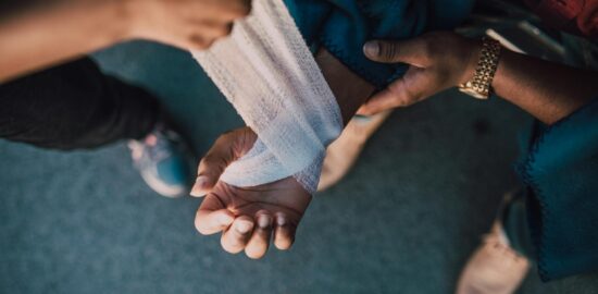 Photo by RDNE Stock project: https://www.pexels.com/photo/person-putting-bandage-on-another-person-s-hand-6519904/